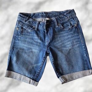AEROPOSTALE  Blue Jean Denim Cuffed Shorts